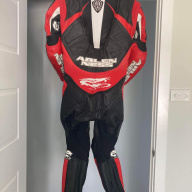 Arlen Ness leather motorbike suit